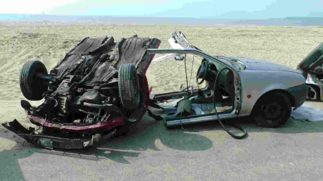 Car Crash Caused by Traffic Violation